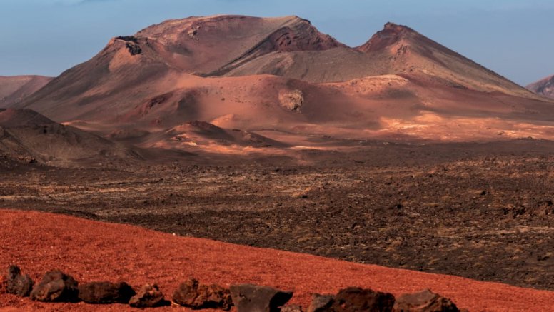 La fotografía 'Marte en la Tierra' tomada en el Parque Nacional de Timanfaya. Foto: Juan Méndez.