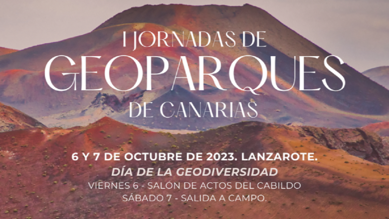 Cartel de las 'Jornadas de Geoparques de Canarias'
