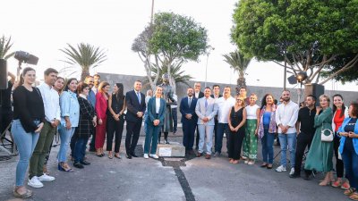 Inauguración de la escultura homenaje a las mujeres conserveras de Lanzarote