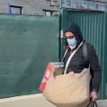 Raúl Díaz, acusado por la muerte violenta de su mujer, Romina Celeste Núñez, saliendo de la cárcel