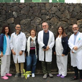 El equipo de profesionales de la Unidad de Prevención de Riesgos Laborales del Hospital Universitario Doctor José Molina Orosa