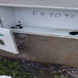Robo de contador de agua en la finca de la cooperativa Re+Flota