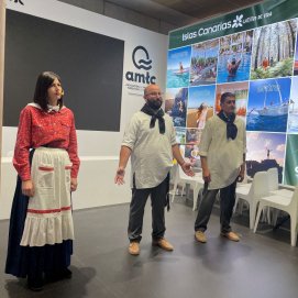 Los tres actores de Yaiza en Fitur