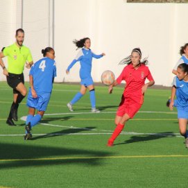 Partido de fútbol del FC Puerto del Carmen ante el Orientación Marítima