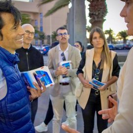 Integrantes del PSOE que se trasladaron a Costa Teguise