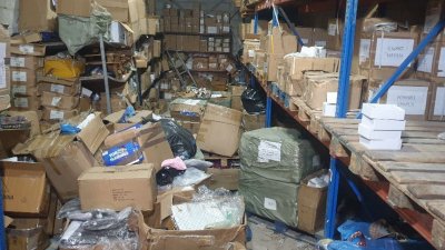 Productos falsificados, incautados en Tías.