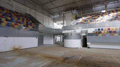 Pabellón Deportivo de Argana Alta en noviembre de 2023. Foto: José Luis Carrasco.