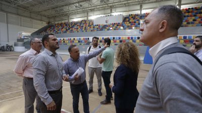 Pabellón Deportivo de Argana Alta en noviembre de 2023. Foto: José Luis Carrasco.