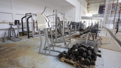 Pabellón Deportivo de Argana Alta en noviembre de 2023. Foto: José Luis Carrasco.