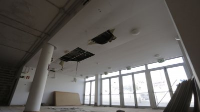 Pabellón Deportivo de Argana Alta en noviembre de 2023. Foto: José Luis Carrasco.