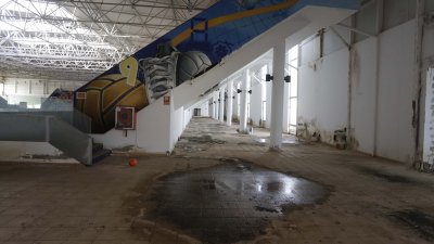 Pabellón Deportivo de Argana Alta en noviembre de 2023. Foto: José Luis Carrasco.