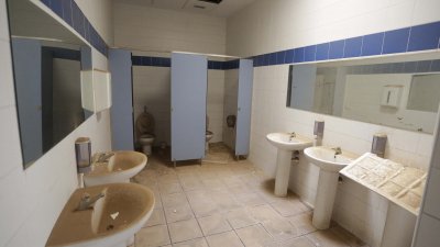 Pabellón Deportivo de Argana Alta en noviembre de 2023. Foto: José Luis Carrasco.