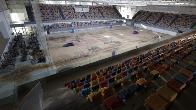 Pabellón Deportivo de Argana Alta en noviembre de 2023. Foto: José Luis Carrasco.