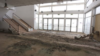 Pabellón Deportivo de Argana Alta en noviembre de 2023. Foto: José Luis Carrasco.