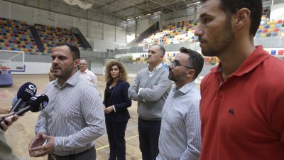 Pabellón Deportivo de Argana Alta en noviembre de 2023. Foto: José Luis Carrasco.
