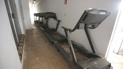 Pabellón Deportivo de Argana Alta en noviembre de 2023. Foto: José Luis Carrasco.
