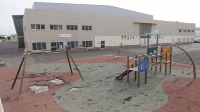 Pabellón Deportivo de Argana Alta en noviembre de 2023. Foto: José Luis Carrasco.
