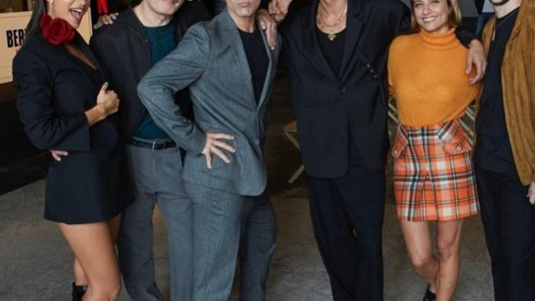 Los actores de la serie durante su presentación ante los medios de comunicación