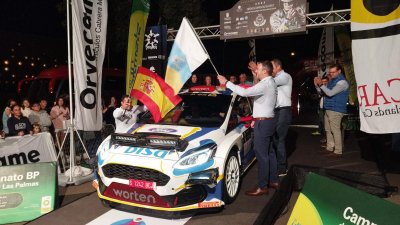Tramo nocturno del Rally Orvecame-Isla de Lanzarote, 2023