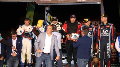 Entrega de trofeos del Rally Orvecame-Isla de Lanzarote (Fotos: Alejandro Rodríguez)