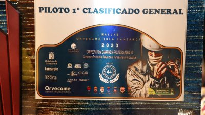 Entrega de trofeos del Rally Orvecame-Isla de Lanzarote (Fotos: Alejandro Rodríguez)