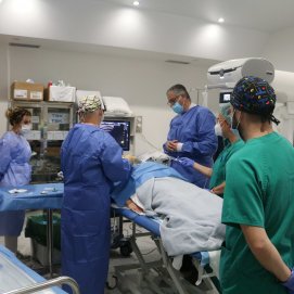 Participantes en el curso del Hospital Molina Orosa