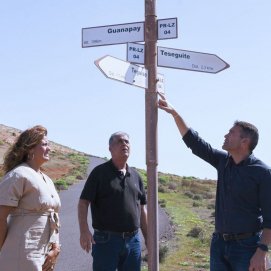 Punto de inicio de la ruta "Del Mar al Río" en Teguise