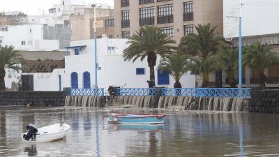 Lluvias en Arrecife (Fotos: José Luis Carrasco y cedidas)