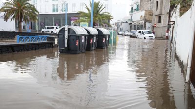 Lluvias en Arrecife (Fotos: José Luis Carrasco y cedidas)