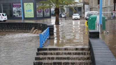 Lluvias en Arrecife (Fotos: José Luis Carrasco y cedidas)