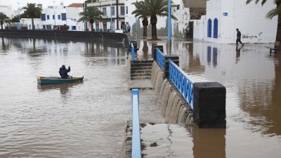 Lluvias en Arrecife (Fotos: José Luis Carrasco y cedidas)