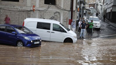 Lluvias en Arrecife (Fotos: José Luis Carrasco y cedidas)