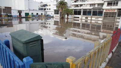 Lluvias en Arrecife (Fotos: José Luis Carrasco y cedidas)