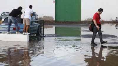 Lluvias en Arrecife (Fotos: José Luis Carrasco y cedidas)