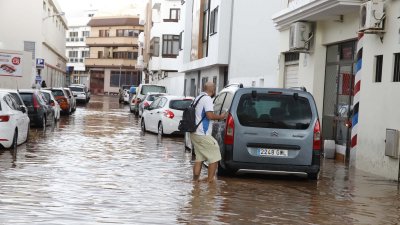 Lluvias en Arrecife (Fotos: José Luis Carrasco y cedidas)