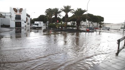 Lluvias en Arrecife (Fotos: José Luis Carrasco y cedidas)