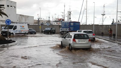 Lluvias en Arrecife (Fotos: José Luis Carrasco y cedidas)