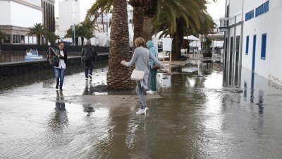 Lluvias en Arrecife (Fotos: José Luis Carrasco y cedidas)