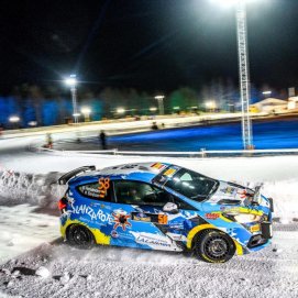 El piloto lanzaroteño Raúl Hernández en la Junior World Rally Car
