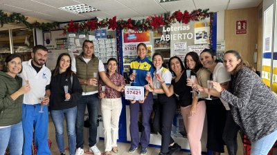 Quinto premio de la Lotería de Navidad en DISA  Mogaza