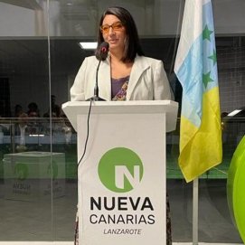 La candidata de NC a la Alcaldía de Tías, Arminda Barreto