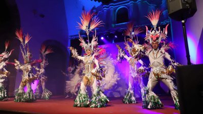 Presentación de la comparsa Los Cumbacheros, 2024