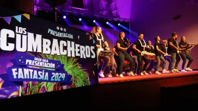 Presentación de la comparsa Los Cumbacheros, 2024