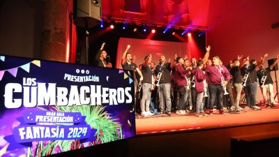 Presentación de la comparsa Los Cumbacheros, 2024
