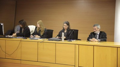 Banquillo de los acusados en el juicio por el caso Montecarlo. Foto: Juan Mateos.
