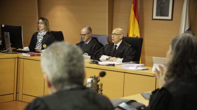 Banquillo de los acusados en el juicio por el caso Montecarlo. Foto: Juan Mateos.