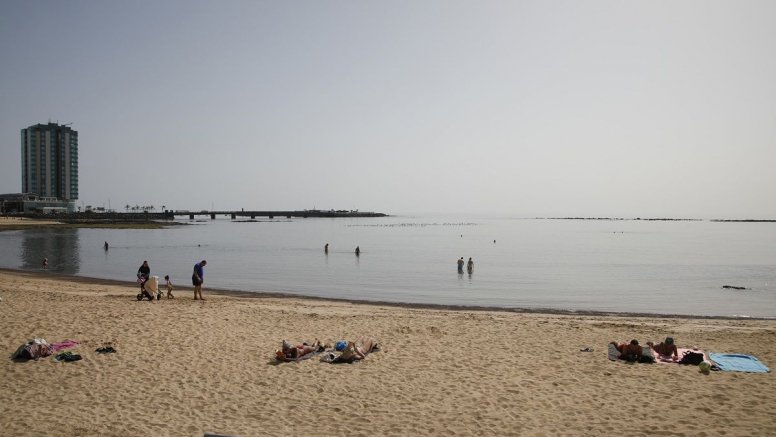 Calima en Arrecife (Foto: José Luis Carrasco)