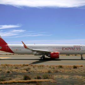 Avión de la aerolínea Iberia Express