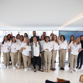 Las alumnas y trabajadoras que han participado en este Programa de Formación en Alternancia con el Empleo