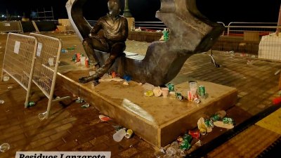 Imágenes de la basura acumulada en el centro de Arrecife